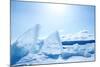 Winter Ice Landscape on Lake Baikal-Tiplyashin Anatoly-Mounted Photographic Print