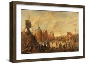 Winter in a Dutch Town-Joost Cornelisz Droochsloot-Framed Giclee Print