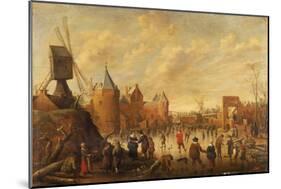 Winter in a Dutch Town-Joost Cornelisz Droochsloot-Mounted Giclee Print