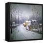 Winter in Bucks County-Carol Sirak-Framed Stretched Canvas