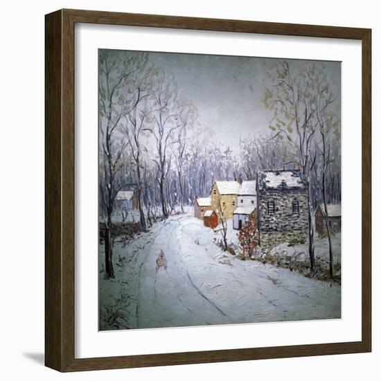 Winter in Bucks County-Carol Sirak-Framed Giclee Print