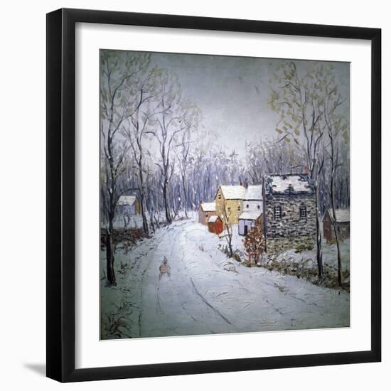 Winter in Bucks County-Carol Sirak-Framed Giclee Print