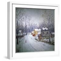 Winter in Bucks County-Carol Sirak-Framed Giclee Print