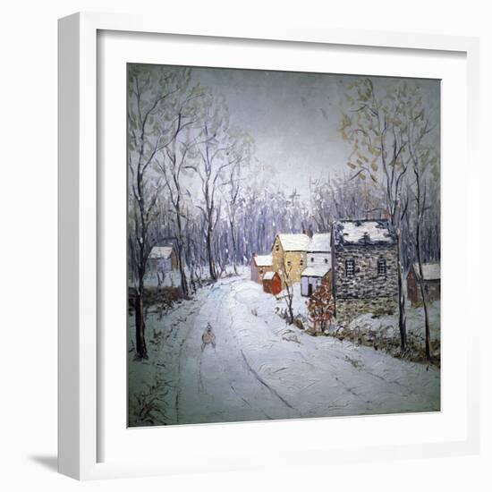 Winter in Bucks County-Carol Sirak-Framed Giclee Print