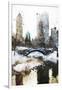 Winter in Central Park II - In the Style of Oil Painting-Philippe Hugonnard-Framed Giclee Print