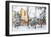 Winter in Central Park - In the Style of Oil Painting-Philippe Hugonnard-Framed Premium Giclee Print