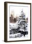 Winter in Central Park IV - In the Style of Oil Painting-Philippe Hugonnard-Framed Giclee Print