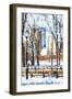 Winter in Central Park VI - In the Style of Oil Painting-Philippe Hugonnard-Framed Giclee Print