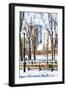 Winter in Central Park VI - In the Style of Oil Painting-Philippe Hugonnard-Framed Giclee Print