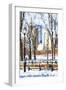 Winter in Central Park VI - In the Style of Oil Painting-Philippe Hugonnard-Framed Giclee Print