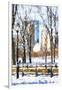 Winter in Central Park VI - In the Style of Oil Painting-Philippe Hugonnard-Framed Giclee Print