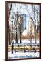 Winter in Central Park VI - In the Style of Oil Painting-Philippe Hugonnard-Framed Giclee Print