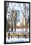 Winter in Central Park VI - In the Style of Oil Painting-Philippe Hugonnard-Framed Giclee Print