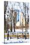 Winter in Central Park VI - In the Style of Oil Painting-Philippe Hugonnard-Stretched Canvas