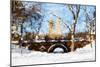 Winter in Central Park VII - In the Style of Oil Painting-Philippe Hugonnard-Mounted Giclee Print