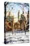 Winter in Central Park VIII - In the Style of Oil Painting-Philippe Hugonnard-Stretched Canvas