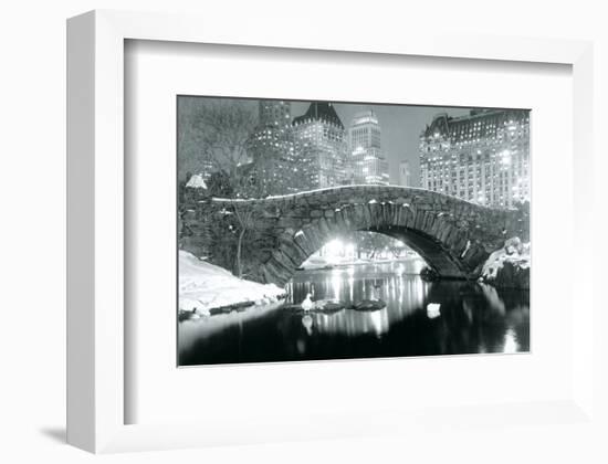 Winter in Central Park-null-Framed Art Print