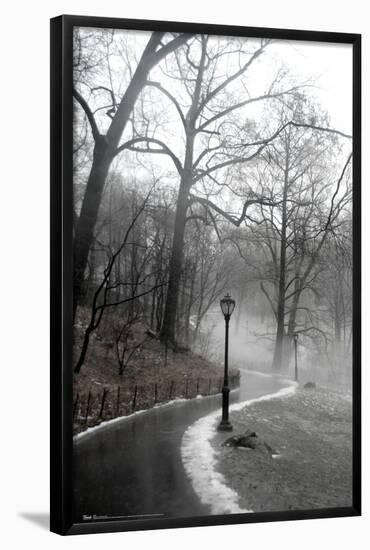 Winter In Central Park-Trends International-Framed Poster