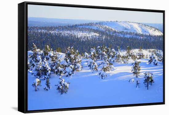 Winter in Finland.-Valoor-Framed Stretched Canvas