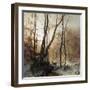 Winter in Germany, 1869-Ludwig Munthe-Framed Giclee Print