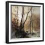 Winter in Germany, 1869-Ludwig Munthe-Framed Giclee Print