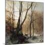 Winter in Germany, 1869-Ludwig Munthe-Mounted Giclee Print