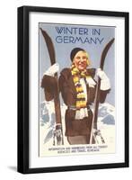 Winter in Germany Travel Poster-null-Framed Art Print