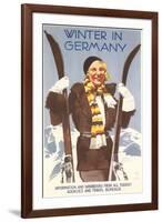 Winter in Germany Travel Poster-null-Framed Art Print