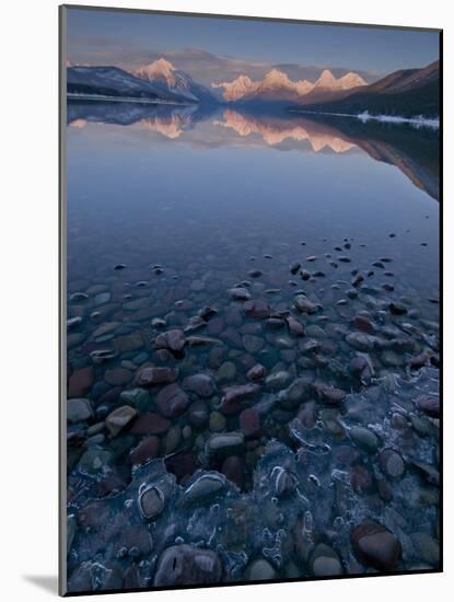 Winter in Glacier Np-Steven Gnam-Mounted Photographic Print