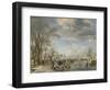 Winter in Holland, Skating Scene, 1645-Aert van der Neer-Framed Giclee Print