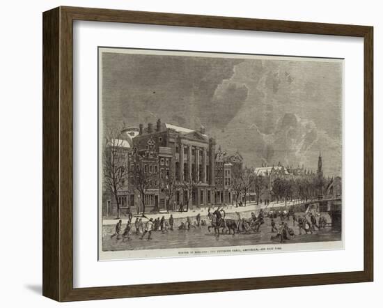 Winter in Holland, the Emperor's Canal, Amsterdam-null-Framed Giclee Print