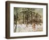 Winter in Kensington Gardens from 'Peter Pan in Kensington Gardens' by J.M. Barrie, 1906-Arthur Rackham-Framed Giclee Print