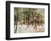 Winter in Kensington Gardens from 'Peter Pan in Kensington Gardens' by J.M. Barrie, 1906-Arthur Rackham-Framed Giclee Print