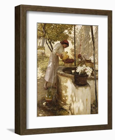 Winter in Liguria-Henry Herbert La Thangue-Framed Giclee Print