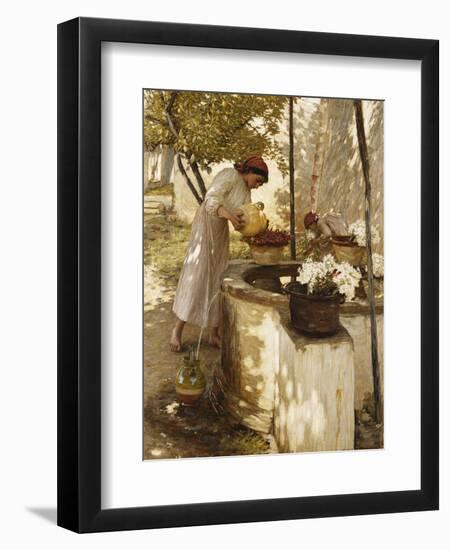 Winter in Liguria-Henry Herbert La Thangue-Framed Giclee Print