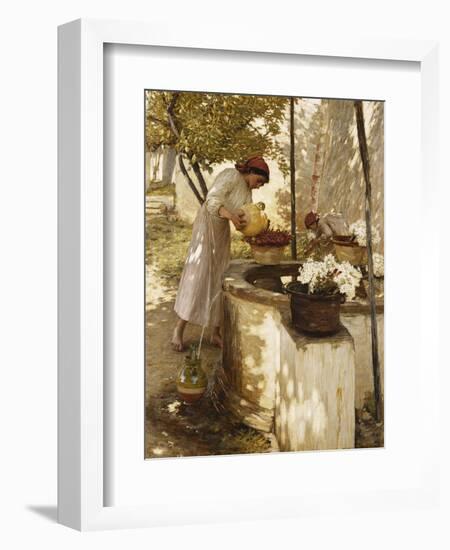 Winter in Liguria-Henry Herbert La Thangue-Framed Giclee Print