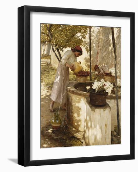 Winter in Liguria-Henry Herbert La Thangue-Framed Giclee Print