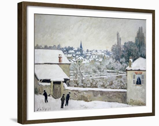 Winter in Louveciennes-Alfred Sisley-Framed Giclee Print