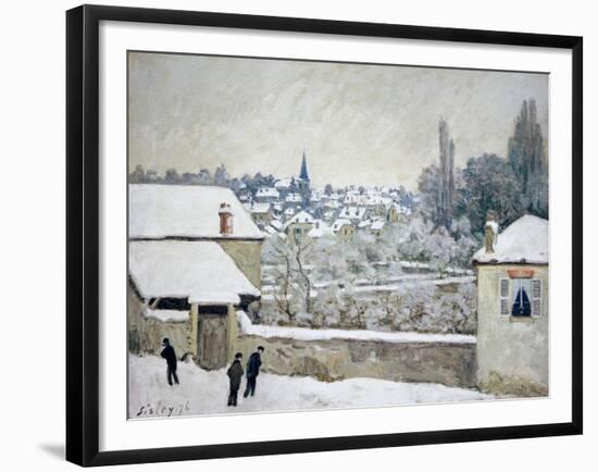 Winter in Louveciennes-Alfred Sisley-Framed Giclee Print