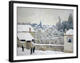 Winter in Louveciennes-Alfred Sisley-Framed Giclee Print