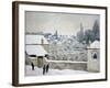 Winter in Louveciennes-Alfred Sisley-Framed Giclee Print