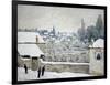 Winter in Louveciennes-Alfred Sisley-Framed Giclee Print