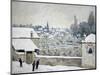 Winter in Louveciennes-Alfred Sisley-Mounted Giclee Print