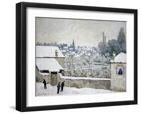 Winter in Louveciennes-Alfred Sisley-Framed Giclee Print