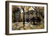 Winter in Montmartre, Paris, France-Nicolas Hugo-Framed Giclee Print