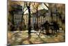 Winter in Montmartre, Paris, France-Nicolas Hugo-Mounted Giclee Print