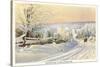 Winter in New Hampshire-null-Stretched Canvas