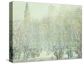 Winter in New York-F. Usher Voll-Stretched Canvas