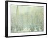 Winter in New York-F. Usher Voll-Framed Giclee Print