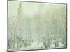 Winter in New York-F. Usher Voll-Mounted Giclee Print